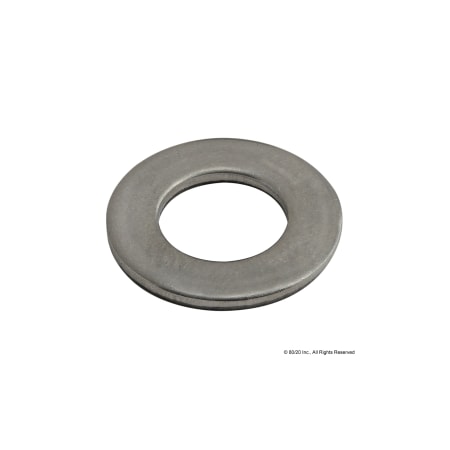 Flat Washer, Fits Bolt Size M8 ,Stainless Steel Plain Finish