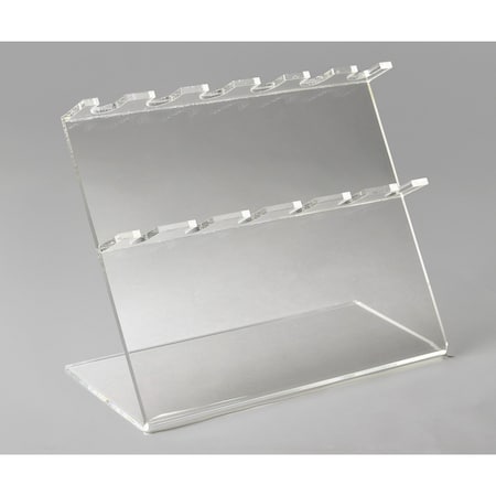Bel-Art Pipettor Stand: 6 Places, 12 X 5 X 9-1/2 In., Acrylic
