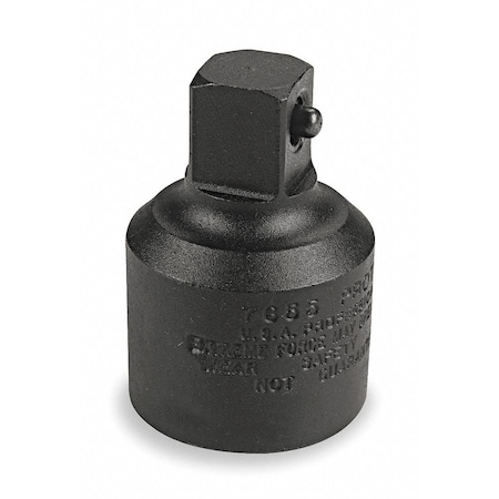 PROTO Impact Socket Adapter, 3/4 In Input Drive Size, 1/2 In Output Drive Size, Square, Black Oxide