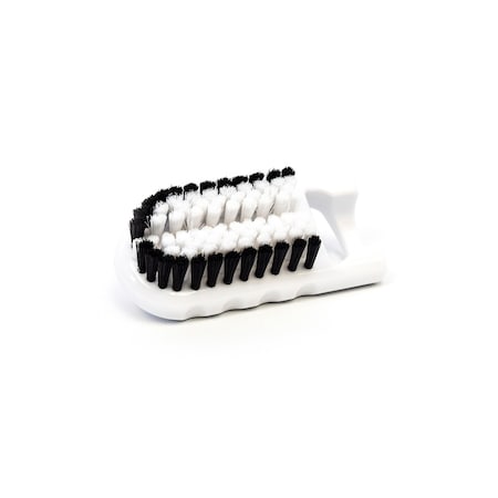 Hand & Nail Brush, Black/White, 5 In L Overall