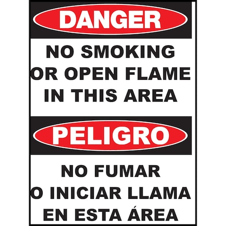 Sign,Bilingual,Danger No Smoking,AL, 20024
