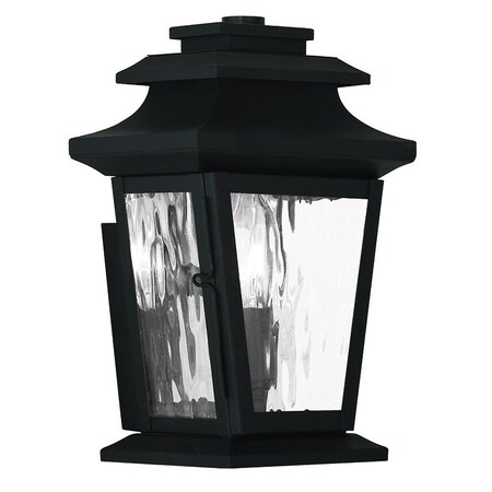 Hathaway 1 Light Black Outdoor Wall Lantern