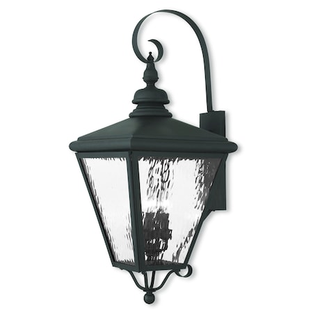 Cambridge 4 Light Black Outdoor Wall Lantern