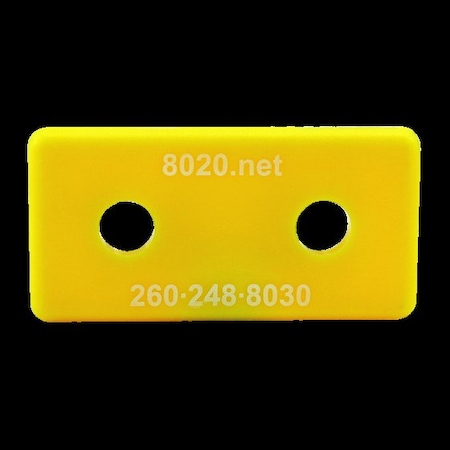 End Cap Yellow W/Push-Ins 1530/1530-Lite