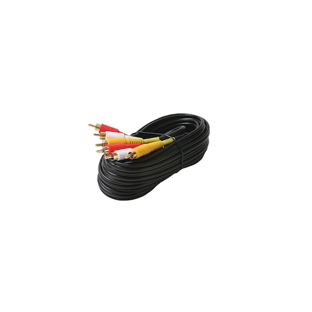 Composite A/V Cable RG59 With Gold Conne