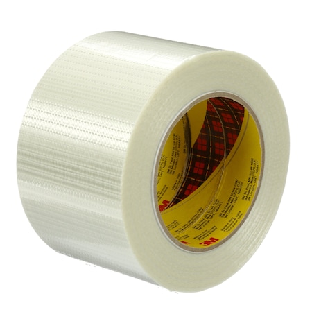 Filament Tape, 75 Mm X 50 M, Clr,PK12