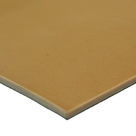 Pure Gum Rubber - 40A - Smooth Finish - No Backing - 0.125 Thick X 36 Width X 300 Length - Tan