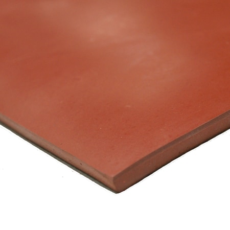 Styrene-Butadiene Sheet - 65A Durometer - 0.125 Thick X 12 Width X 12 Length - Red