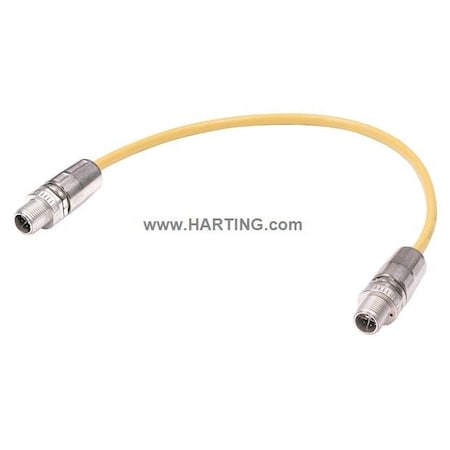 Cordset,3m,Yellow,26 AWG