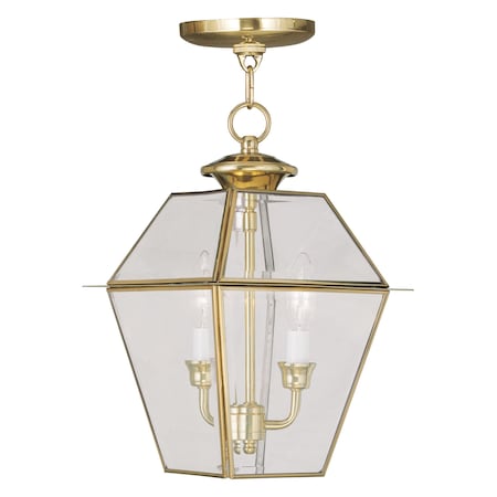 Westover 2 Light Polished Brass Outdoor