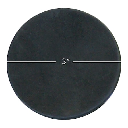 General Purpose Rubber Sheet 60A - Black - 0.375 X 3 Disc (50 Pack)