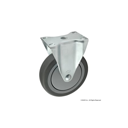 Flange Mount,Rigid Caster,5