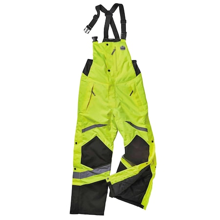 Lime Class E Insulated Bibs,2XL