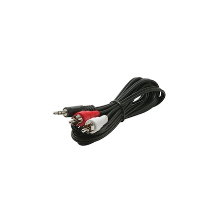 Stereo Plug To 2-RCA Plug Y Audio Cable,