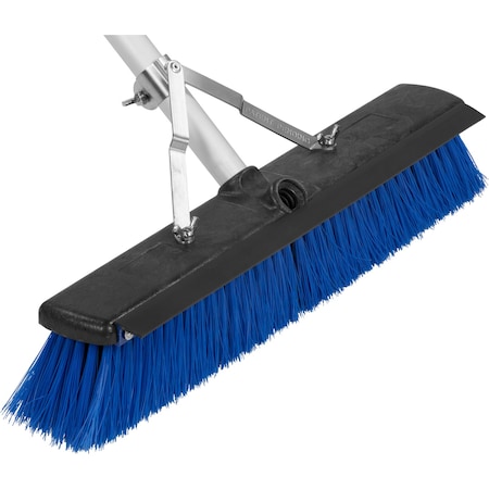 Floor Sweep W/Squeegee,18,Blu,PK6