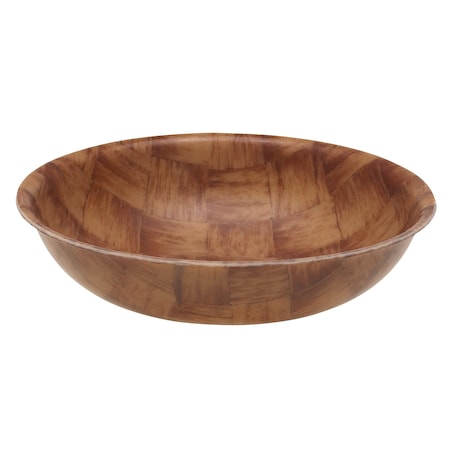 Fiberglass Round Bowl 6 Dark Basketweav