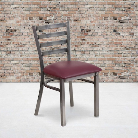 Clear Ladder Chair-Burg Seat