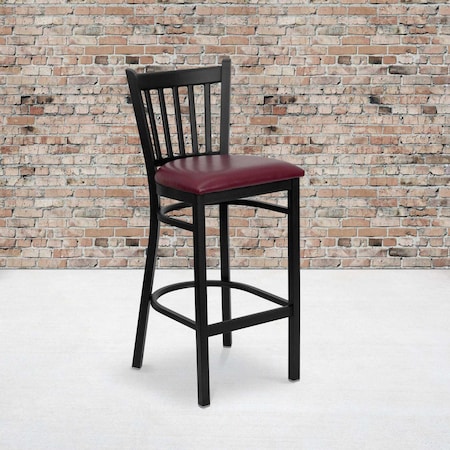 Black Vert Stool-Burg Seat