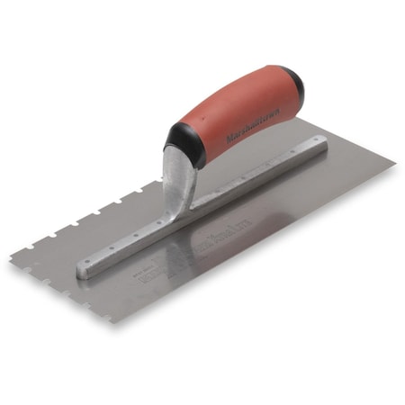 Notched Trowel,SS,3/16 X 3/16 X 5/8