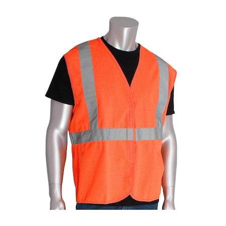 Class 2,Economy Solid Vest,Orange