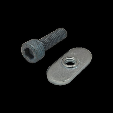 M6-1.00 Socket Head Cap Screw, Blue Zinc Plated Steel, 20 Mm Length