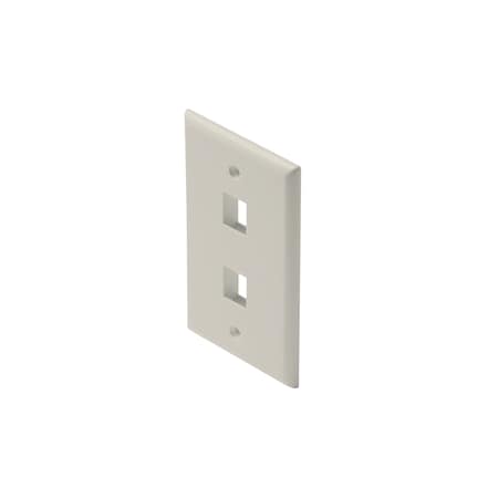 Wall Plate Light Almond, Keystone, 2-Ca