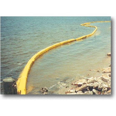 Turbidity Barrier,Type 1,5 Ft. X 50 Ft., Vinyl/Polyester, 48 Inch H, 14 Inch L, 30 Pounds W, Yellow