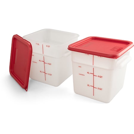 Squares Polyethylene Food Storage C,PK 2