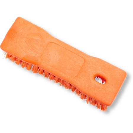 2.5 In W Hand Scrub Brush, Orange, Polypropylene