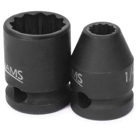 3/8 Dr, 5/8 Size, SAE Impact Socket, 12 Pts