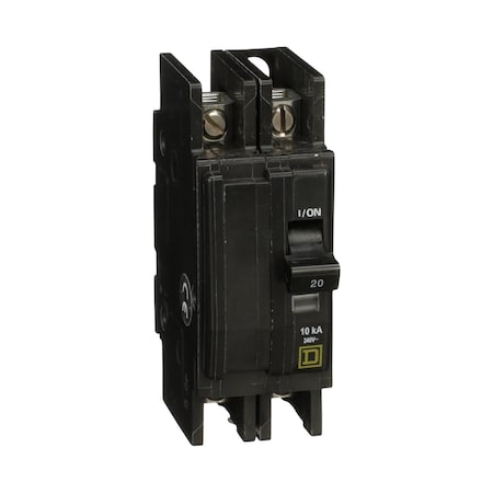 QOU Miniature Circuit Breaker,20A,2P,, 20 A, 240V AC, Unit Mount Mounting Style
