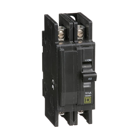 QOU Miniature Circuit Breaker,40A,2P,, 40 A, 120/240V AC, Unit Mount Mounting Style