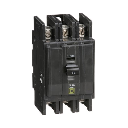 QOU Miniature Circuit Breaker,20A,3P,, 20 A, 120/240V AC, Unit Mount Mounting Style