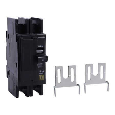 QOUR Miniature Circuit Breaker,20A,2P,, 15 A, 120/240V AC, Unit Mount Mounting Style