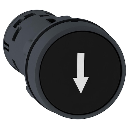 Monolithic Push Button,plastic,black,