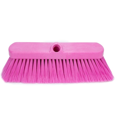 2.5 In W Flo-Thru Brush, Pink, Polypropylene