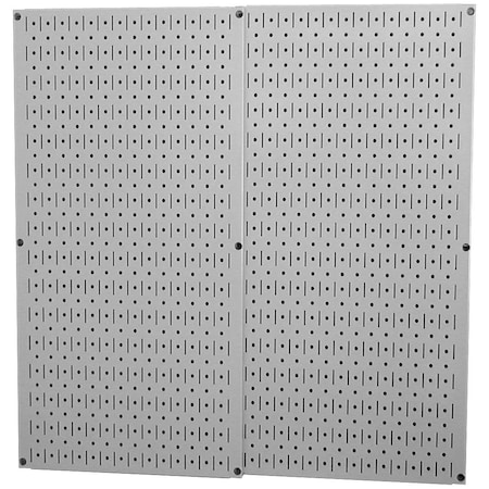 Industrial Pegboard, Gray Metal Peg Boards, PK2