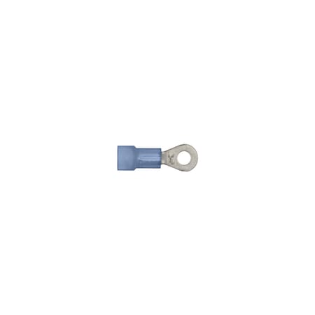 Blue Nyln 16-14 WireTerminal #6 Stud Size Ring Type PK25
