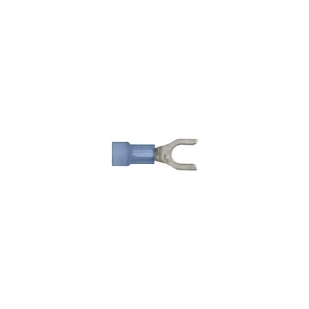 Blue Nyln 16-14 WireTerminal #10 Stud Size Spade Type PK25