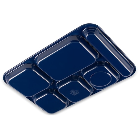 Right Hand 6 Comp Tray,Dark Blue,PK12