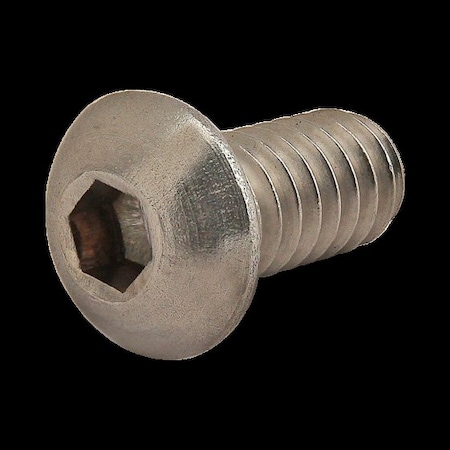 1/4-20 Socket Head Cap Screw, Plain Stainless Steel, 1/2 In Length