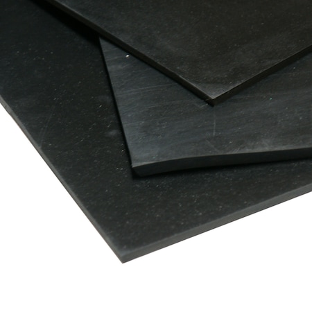 Silicone Sheet - 50A - Smooth Finish - No Backing - 0.125 Thick X 36 Width X 12 Length - Black