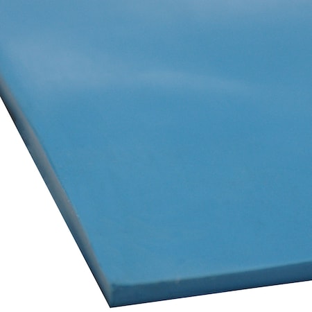 Silicone Sheet - 60A Durometer - No Backing - 0.25 Thick X 36 Width X 300 Length - Blue