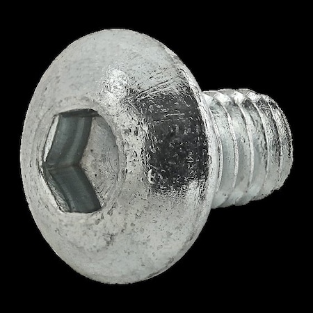 #12-24 Socket Head Cap Screw, Zinc Plated Steel, 9/25 In Length