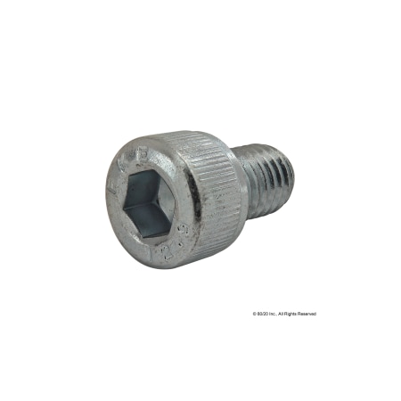 M8-1.25 Socket Head Cap Screw, Zinc Plated Steel, 12 Mm Length