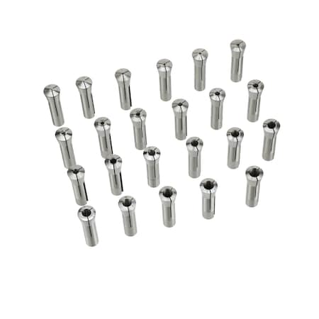 1/16-3/4 By 32Nds 23 Piece R8 Collet Set