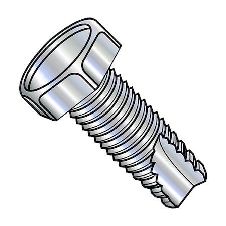 Thread Cutting Screw, 5/16-18 X 3/4 In, Zinc Plated Steel Hex Head Hex Drive, 1500 PK