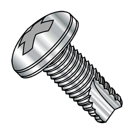 Thread Cutting Screw, #4-40 X 3/8 In, 18-8 Stainless Steel Pan Head Phillips Drive, 5000 PK