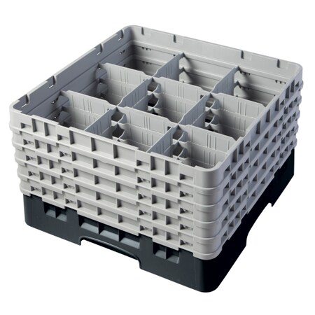 Camrack,9 Compartment 10 1/8 Black