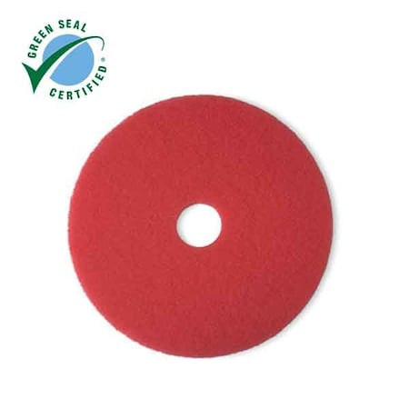 Red Buffer Pad 5100,12inx18 In,PK20